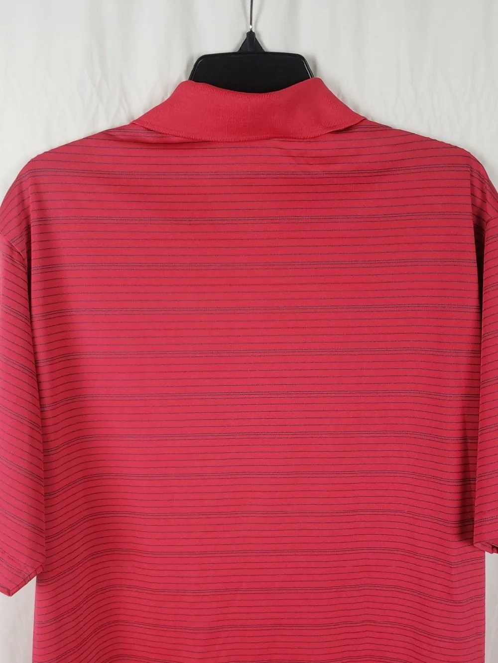 Adidas Men’s 2XL Red Striped Polo Golf Shirt